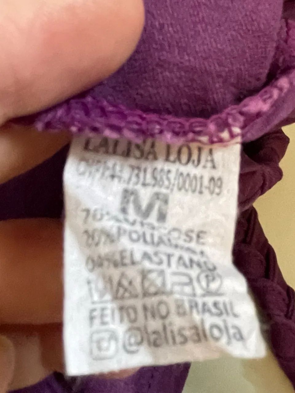 Top cropped tam M roxo Lilasa Modas - Foto 5