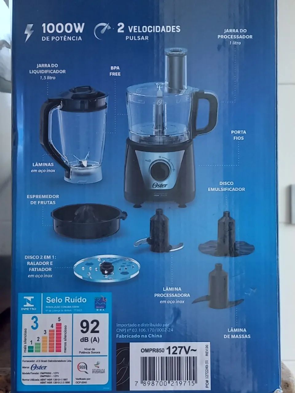 MULTI PROCESSADOR OSTER -7 FUNÇÕES 