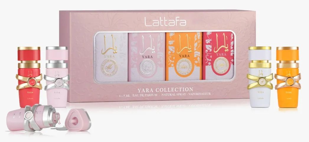 Kit Yara Collection Lattafa - 4 perfumes de 5ml cada