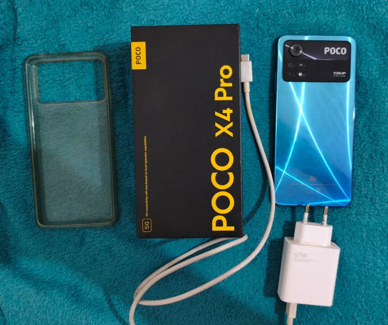 POCO X4 PRO 5G 256GB COM CAIXA E ACESSÓRIOS