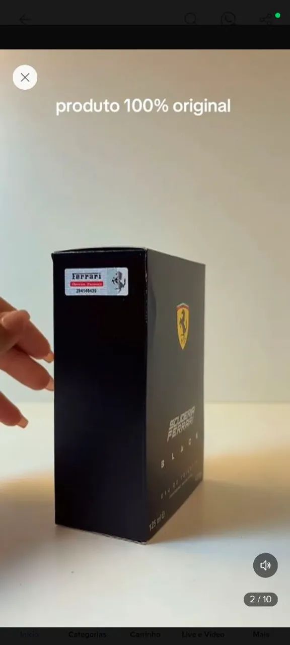 Perfume Ferrari Black 125 ml- 100% Original  - Foto 4