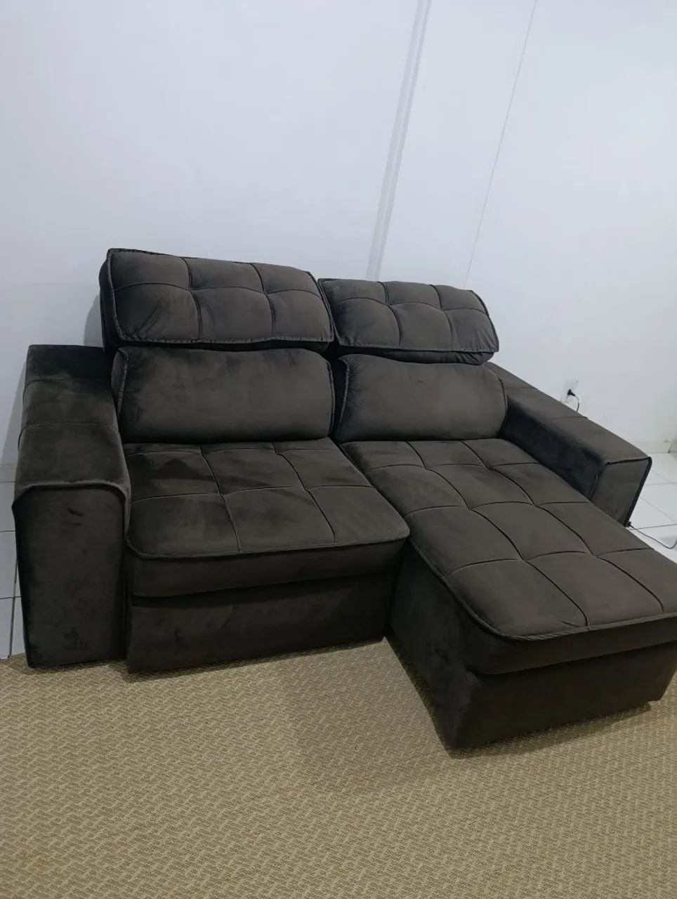 Sofá retrátil 2 lugares