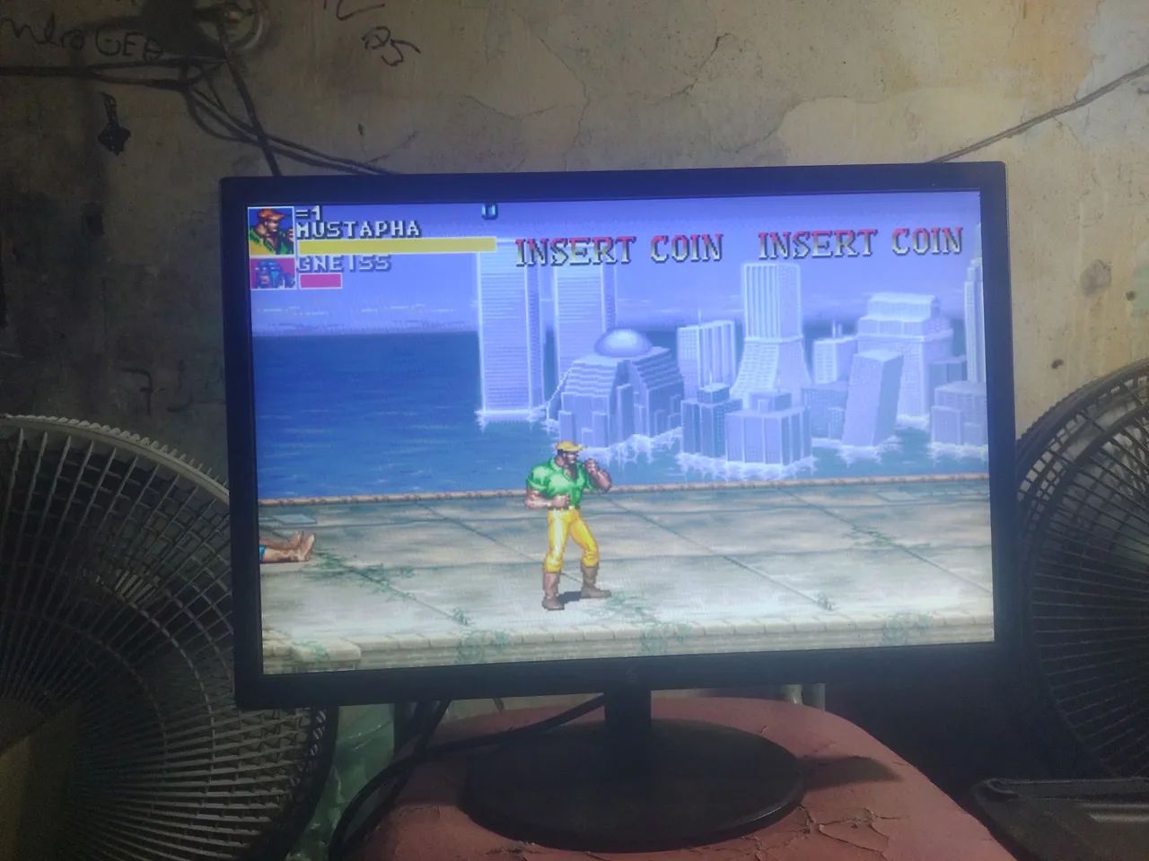 Monitor 19.5 polegadas funcionando perfeitamente pela entrada VGA vai com cabo VGA 