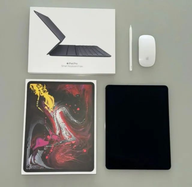 ipad pro 12,9 wi-fi + 5g 256gb + apple pencil + smart keyboard