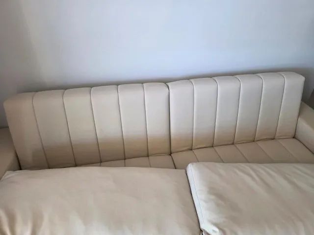 Sofá retrátil cinza claro Tok Stok - Foto 3
