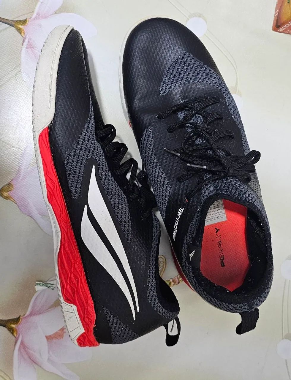 Chuteira Futsal Penalty Max 500 Ecoknit XXI Cinza - Calçados