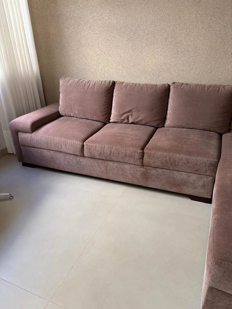Sofá de canto 3,15 m com chaise - Ótimo estado