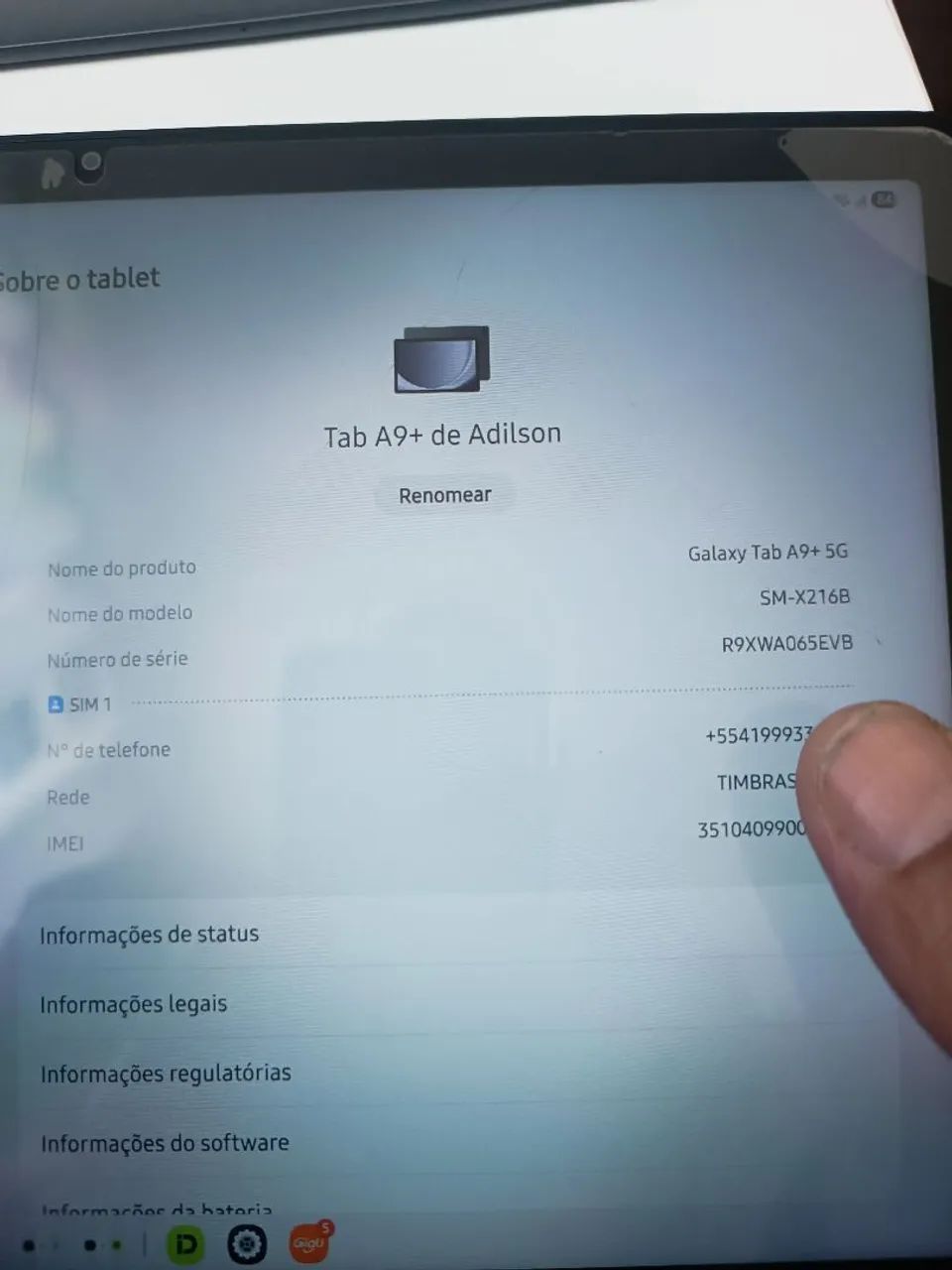Tablet samsung a9+ Plus 5g 64 4gb - Foto 5