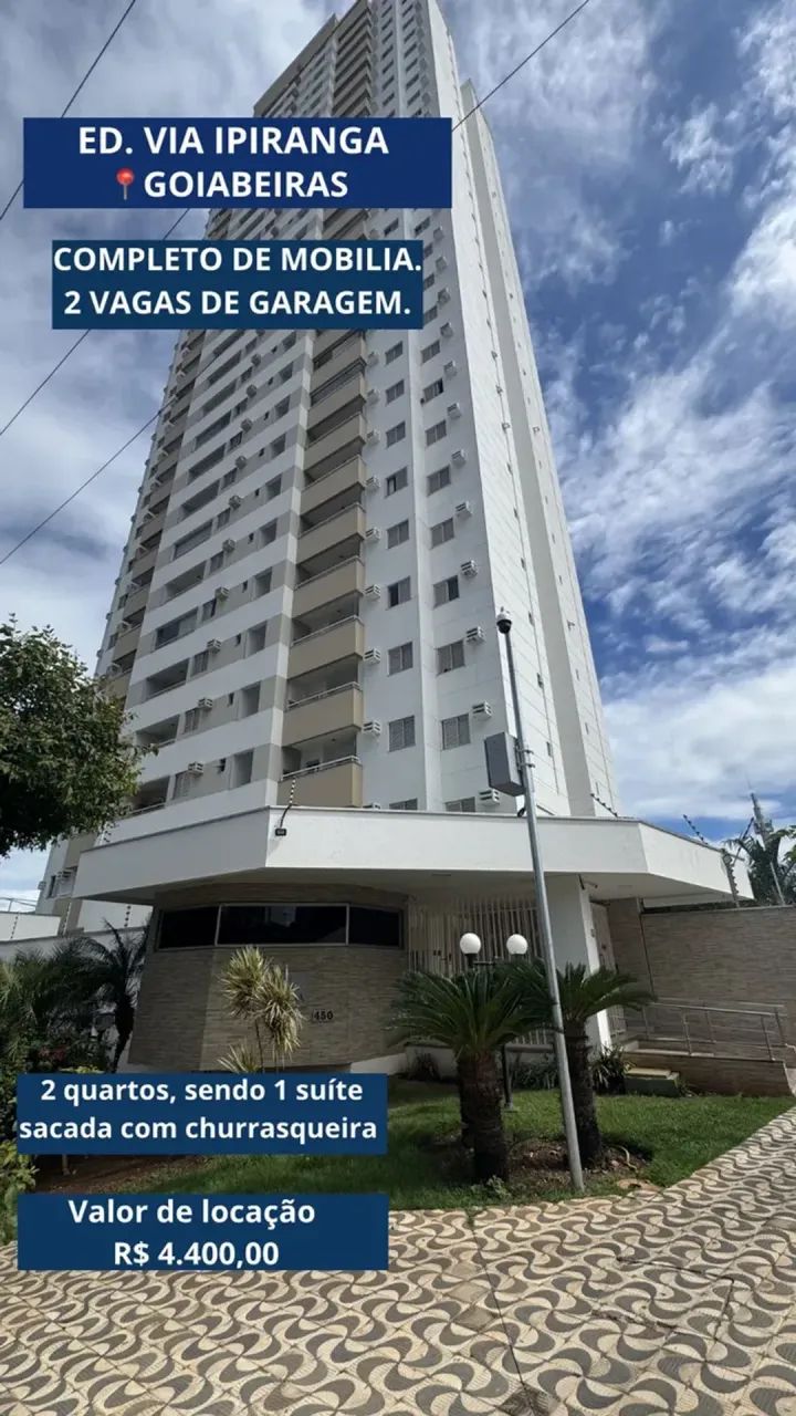 Apartamento mobiliado para locação no Edifício Via Ipiranga - Goiabeiras - Foto 2