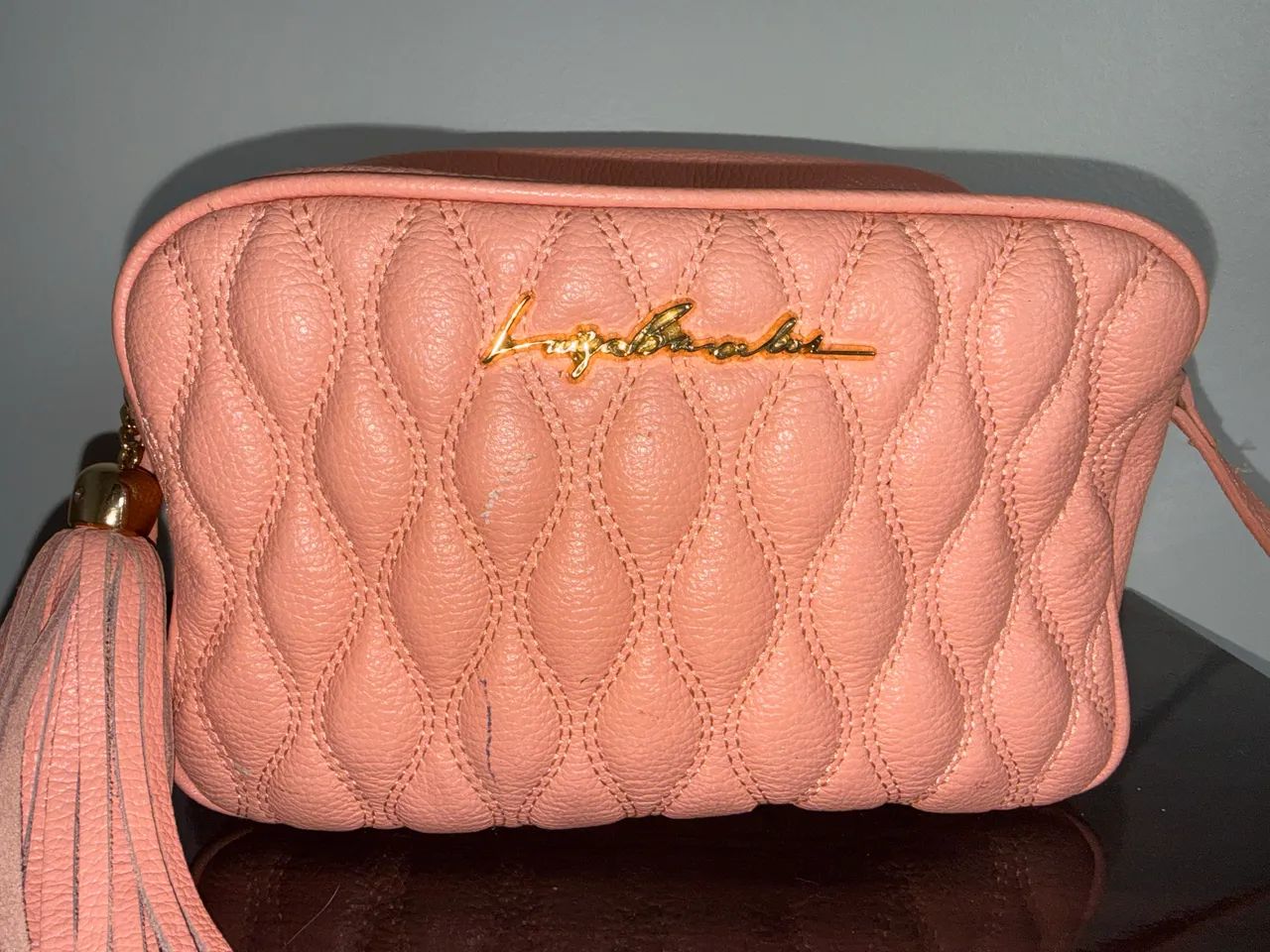 Bolsa Luiza Barcelos média cor salmão  - Foto 2
