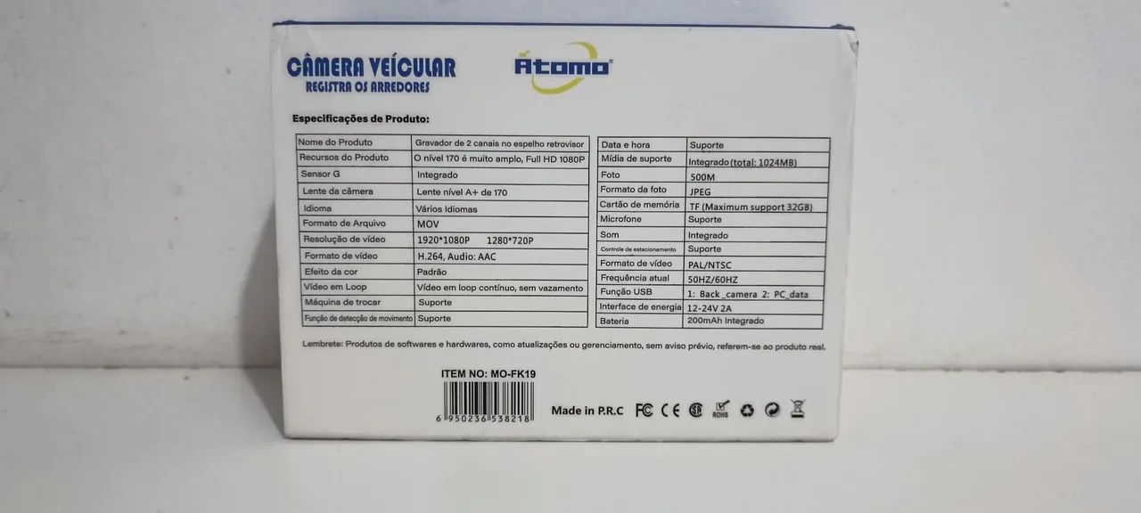 Câmera Veicular com 3 lentes - Foto 3