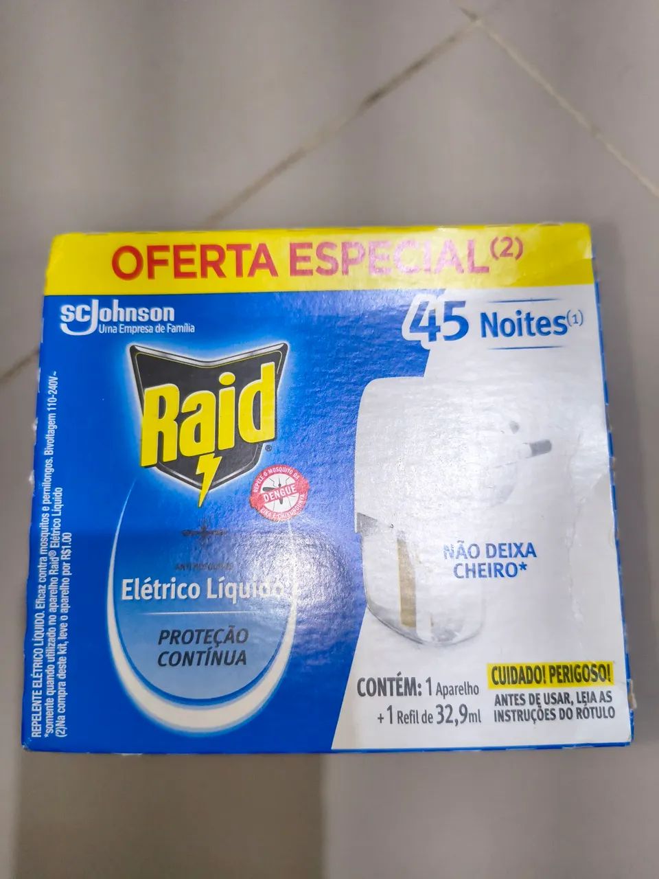 Raid aparelho e refil 45 noites