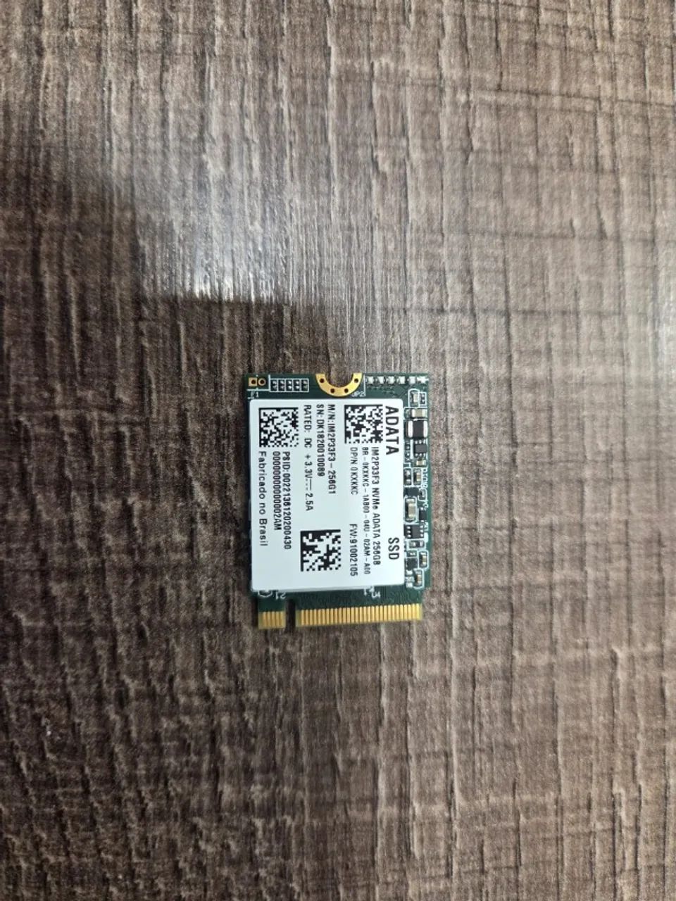 SSD 256gb ADATA Nvme - 2230 - Usado