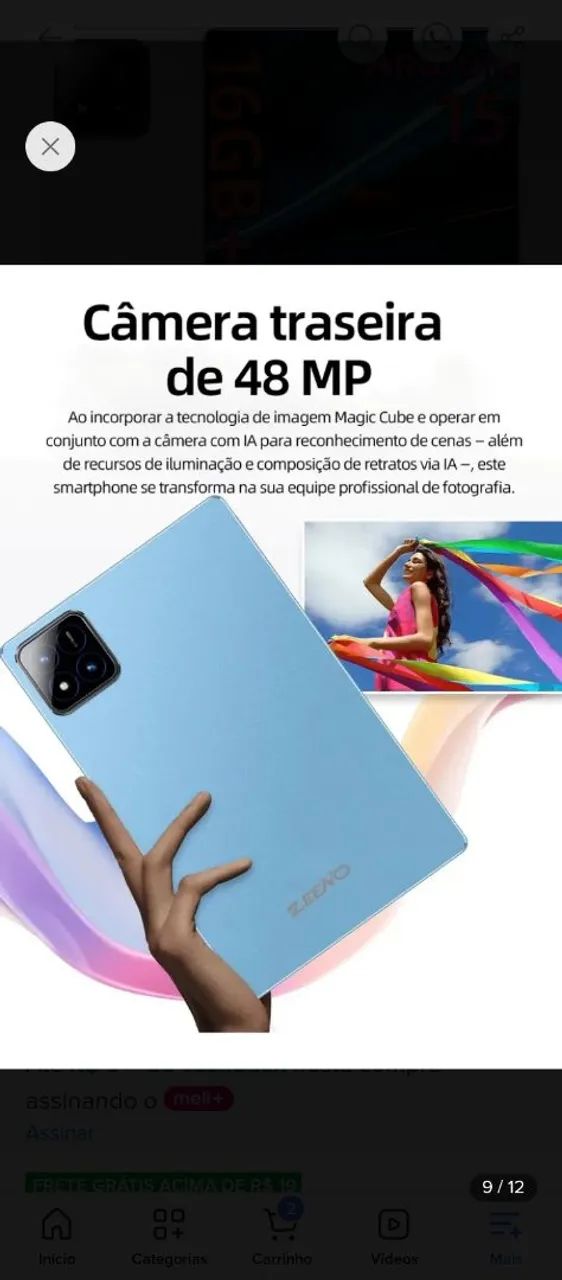 Vendo tablet profissional novo na caixa,16 G,e mais 512  - Foto 6