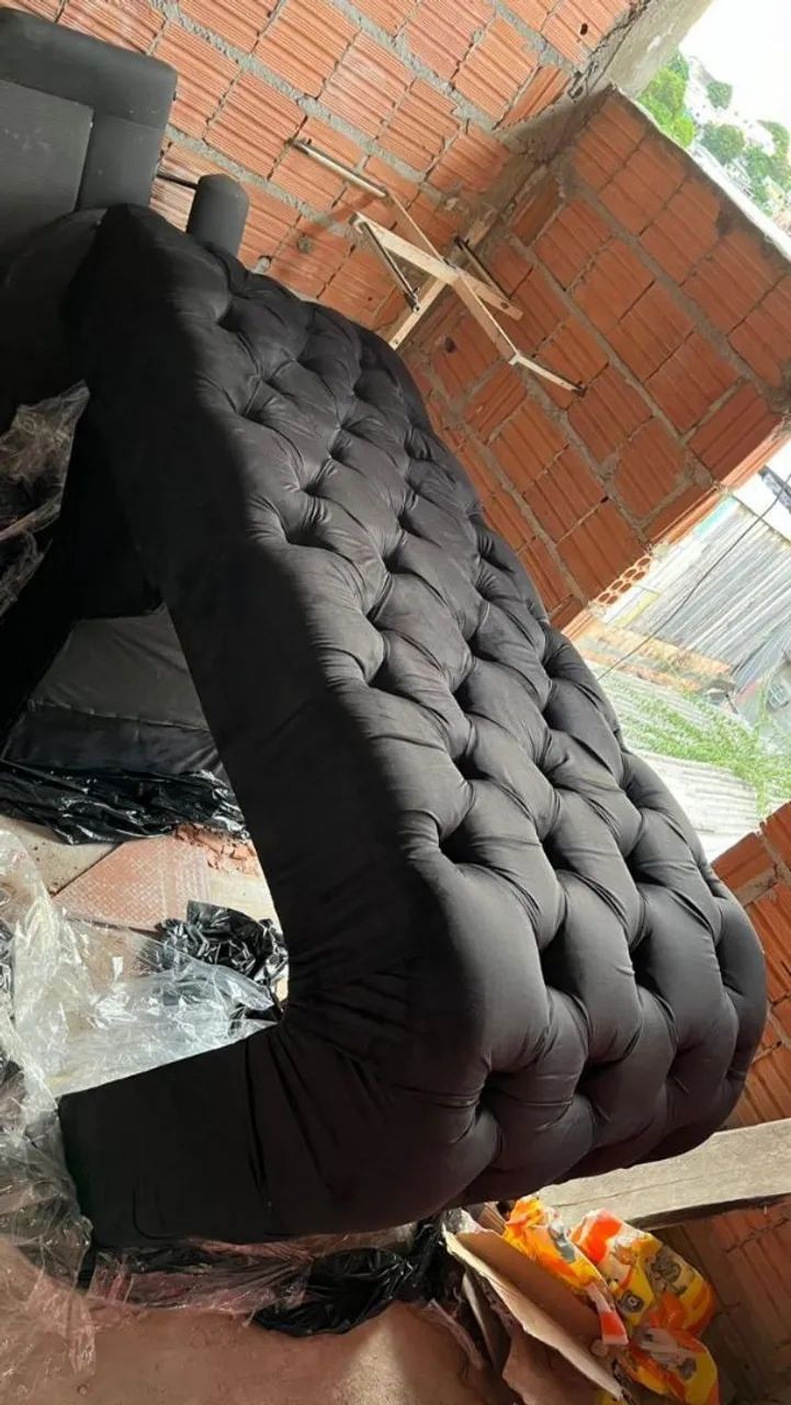 Maca de estética aveludada na cor preta  - Foto 2