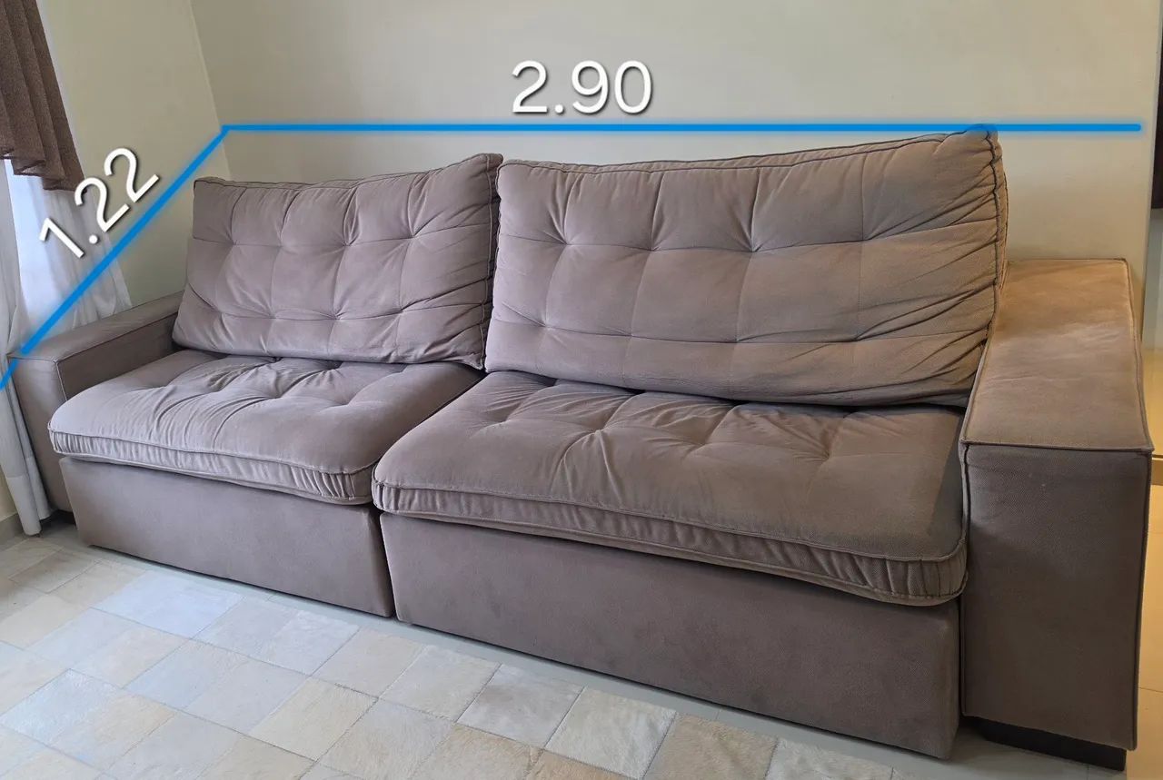 Sofá Espaçoso 2.90m e moderno - Foto 2