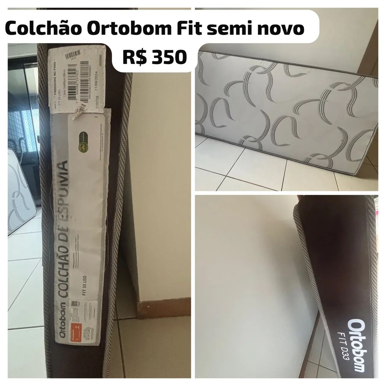 Colchão Ortobom espuma Fit D33
