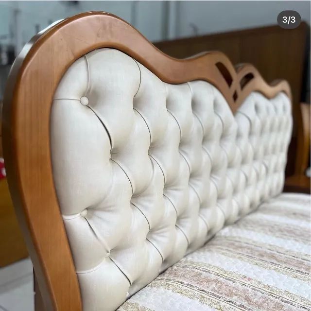 Cama em madeira não acompanha colchão  - Foto 2