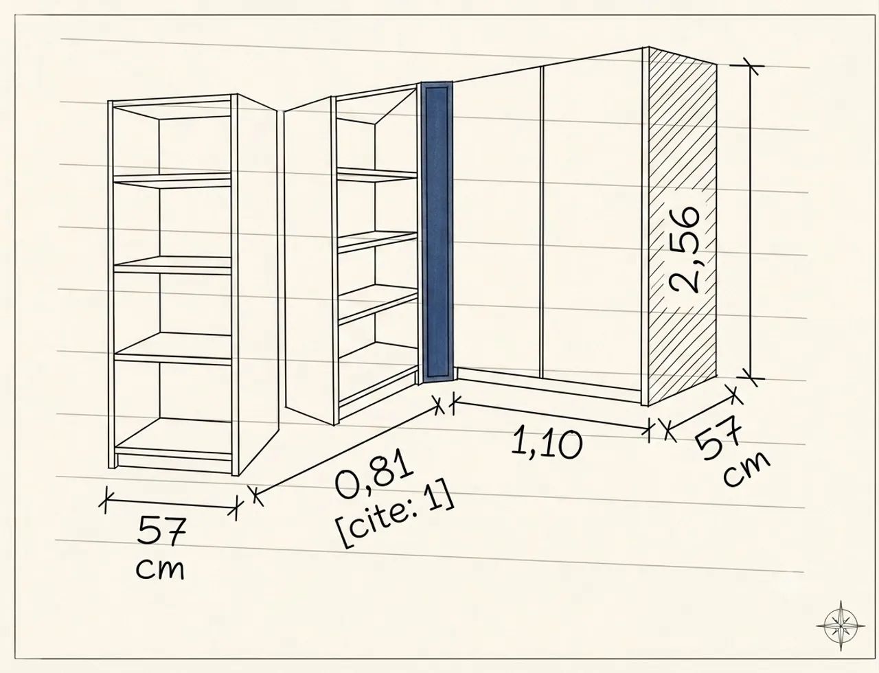 Armário de primeira linha para quarto