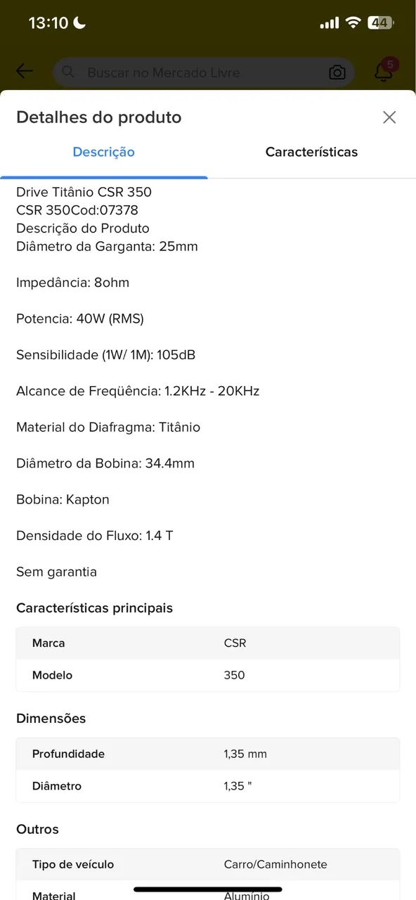 DRIVE TITANIUM CSR 350 - Foto 3