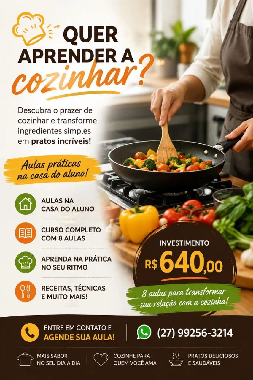 Aprenda a cozinhar.