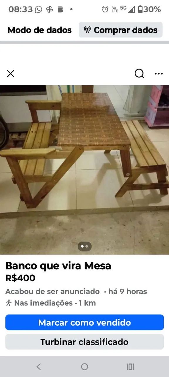 Banco piquenique  - Foto 2