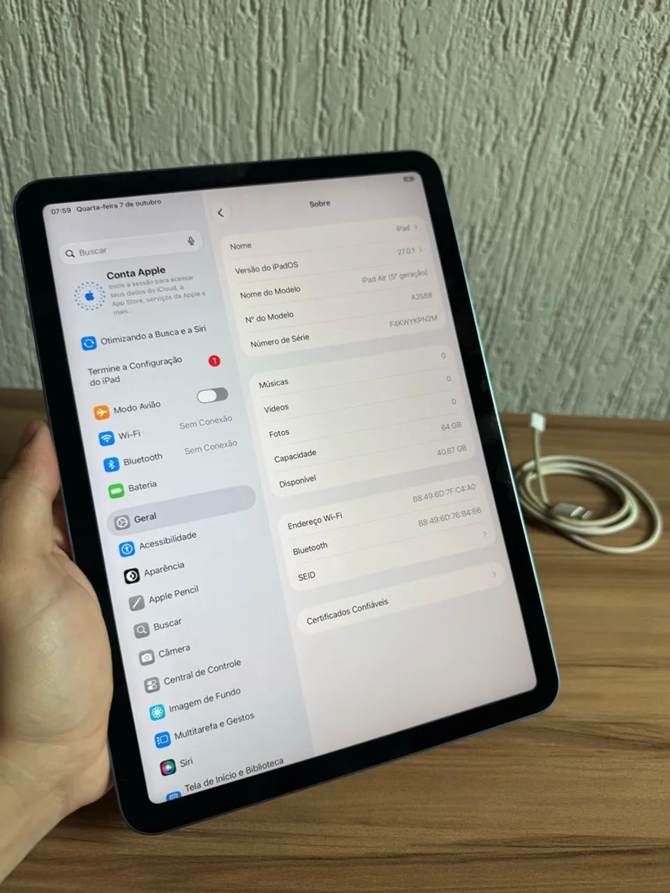 iPad Air M1 (5ª geração) - Foto 3