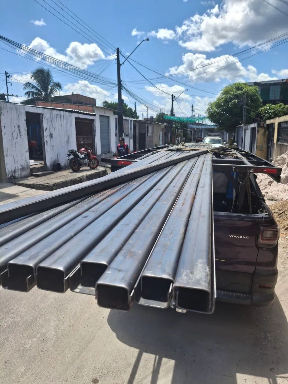 Perfil u 3 polegadas 6mt na chapa 14 