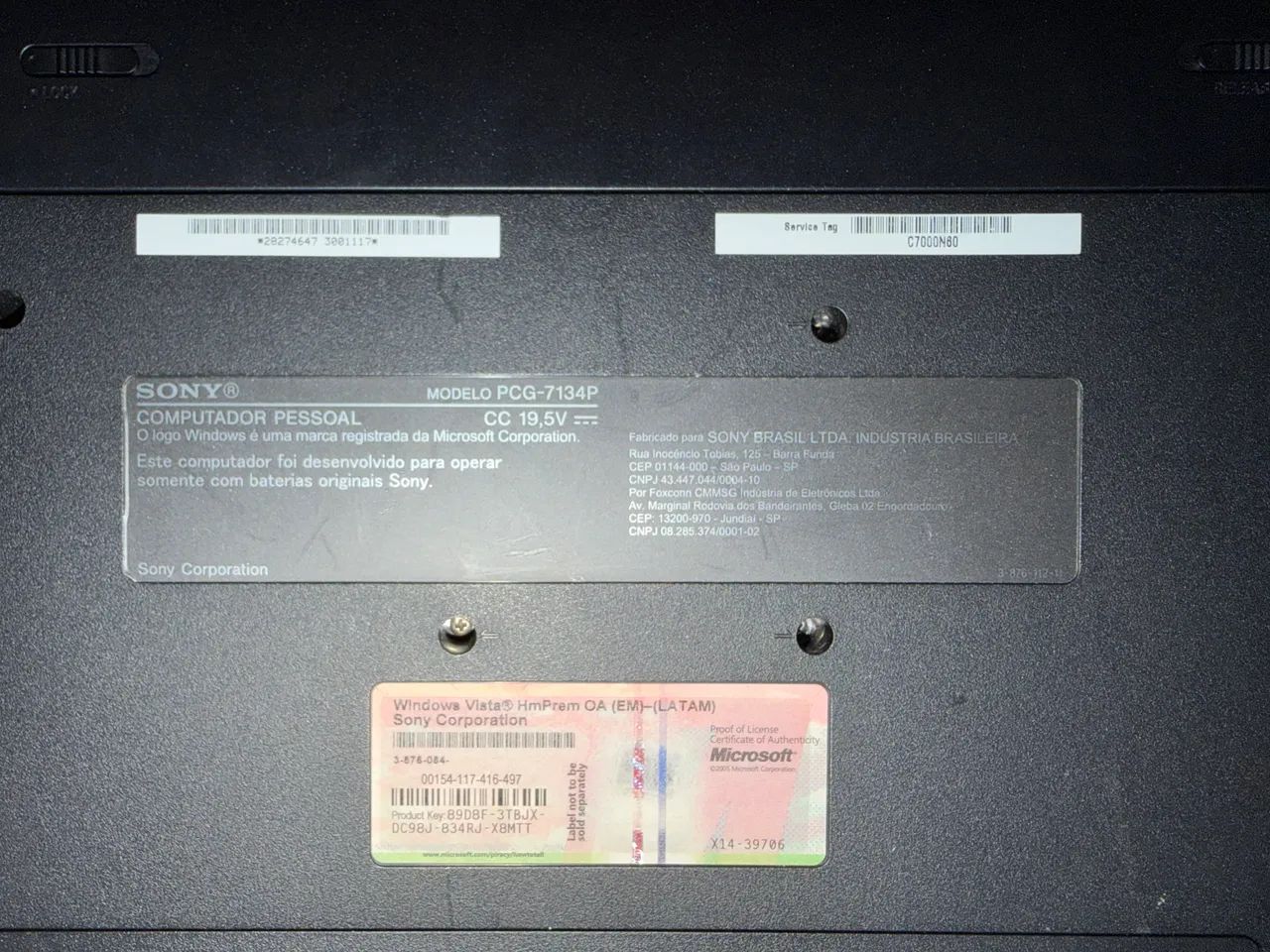 Notebook Sony Vaio PCG-7134P - Foto 4