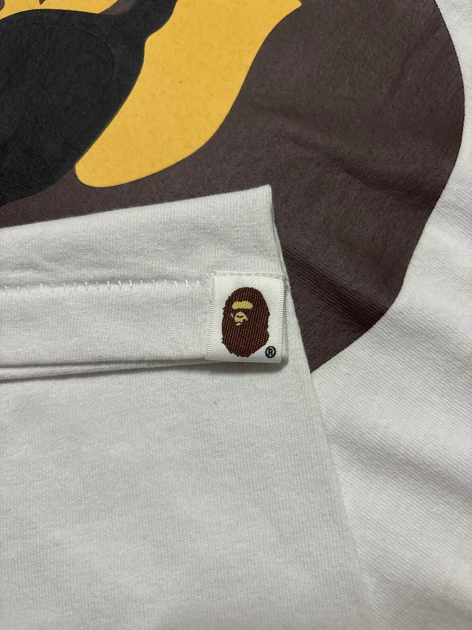 bape boss smoking ape head tee - white - Foto 4