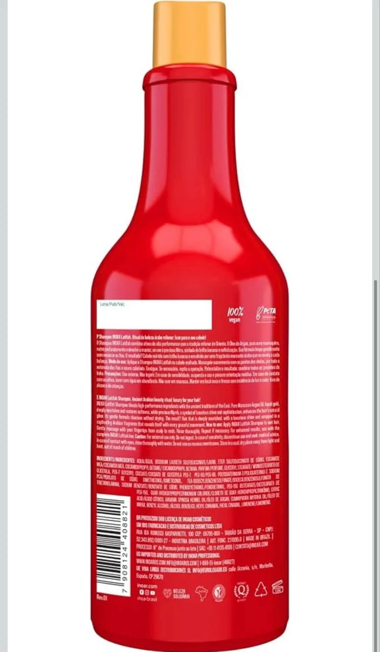 Shampoo Profissional Inoar Latifah NOVO