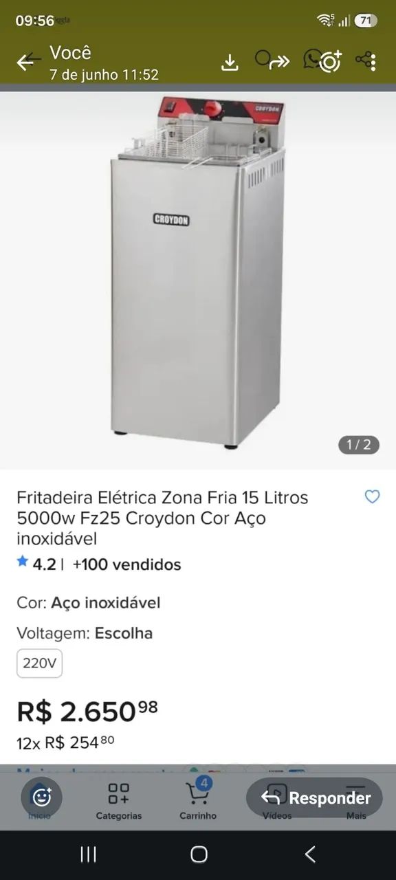 Fritadeira elétrica 