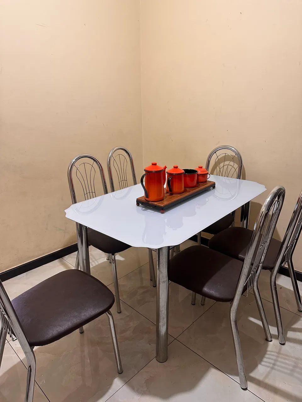 Mesa vidro com 6 cadeiras - Foto 3