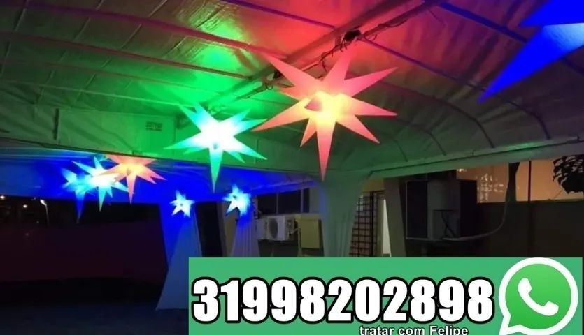 Aluguel de Estrelas Infláveis Sputnik para decoração boates e eventos - Foto 2