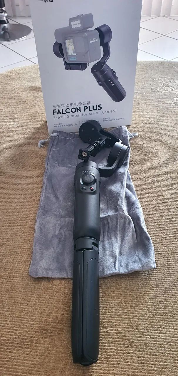 Gimbal estabilizador para GoPro 5/6/7/8/9/10 Osmo action insta 360 Falcon Plus da Inkee - Foto 5