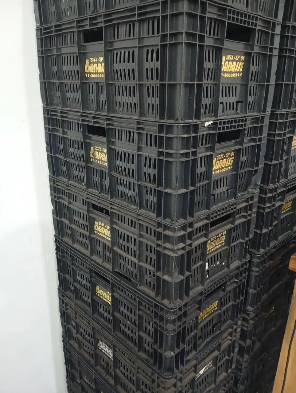 Caixas plásticas estoque caixotes de feira  - Foto 2