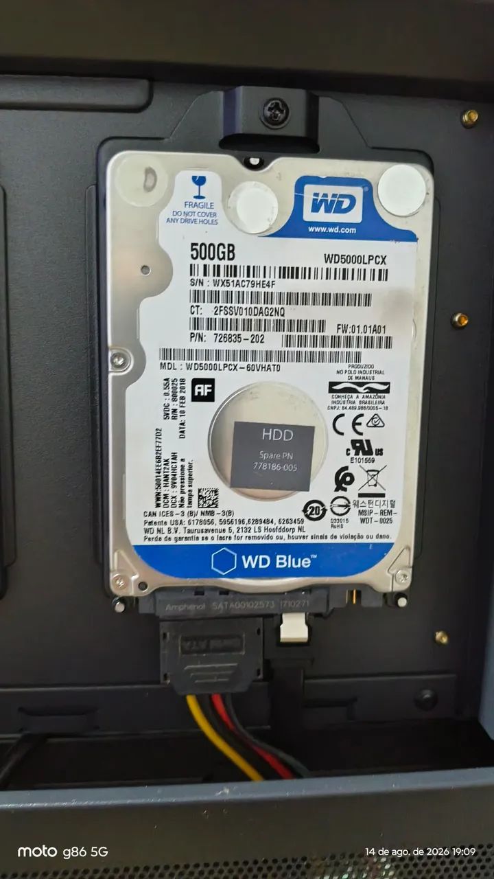 HD de notebook 500gb funcionando perfeitamente sem nenhum defeito  - Foto 5