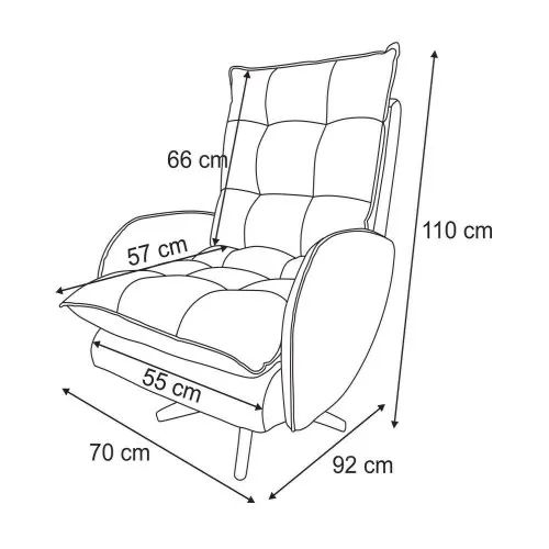 Poltrona de Amamentação Clarice Giro Balanço  - Foto 5