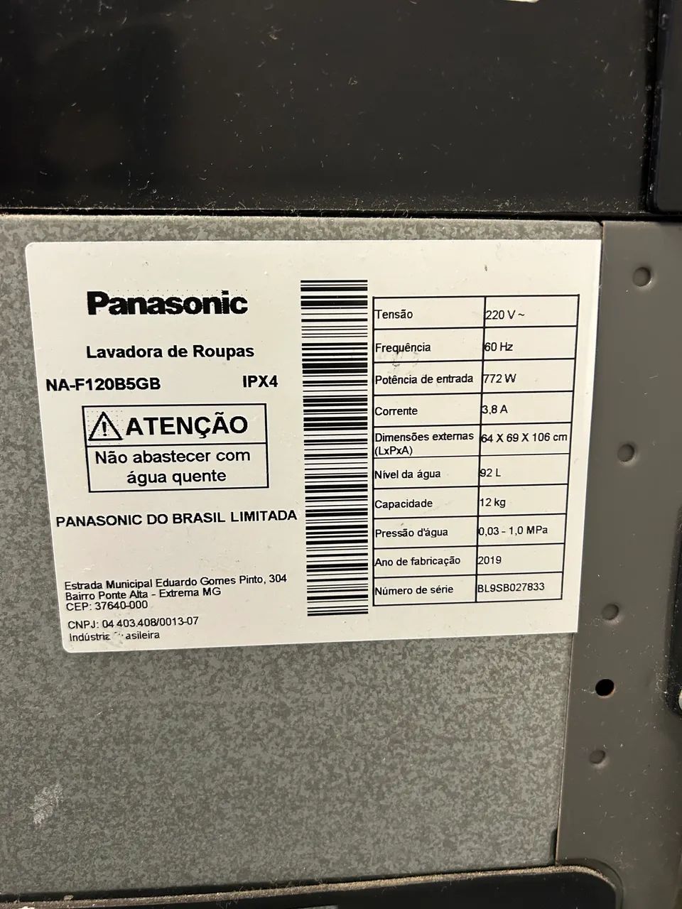 Máquina de lavar Panasonic 12kg - Foto 5