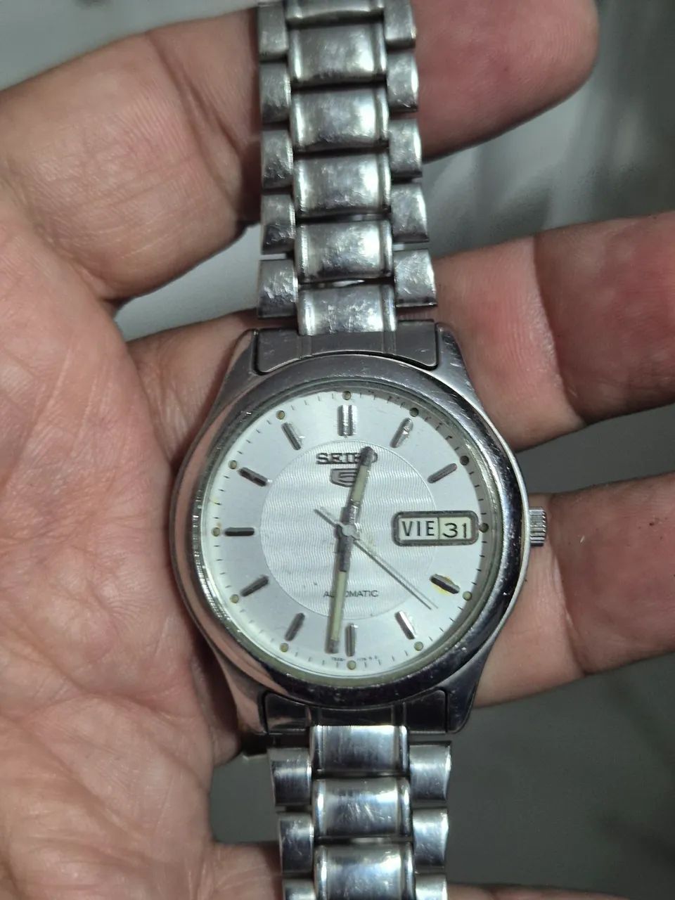 Relógio SEIKO 5 BRANCO AUTOMÁTICO   -  TODO REVISADO  - Foto 3