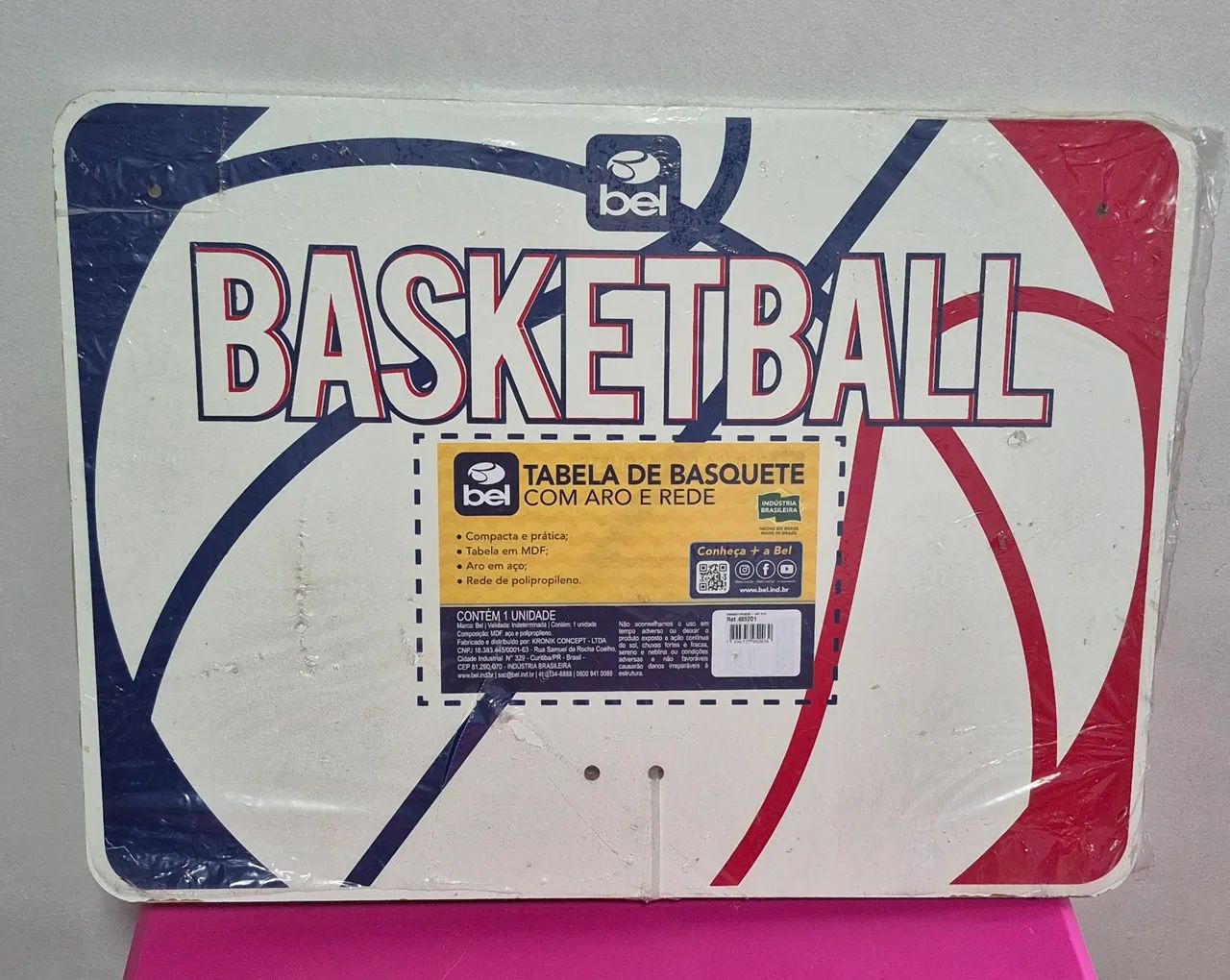 TABELA DE BASQUETE COM ARO E REDE