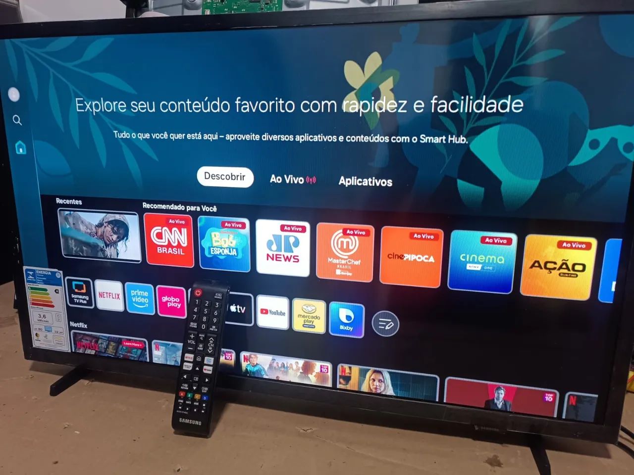 Tv smart 43 nova na caixa  - Foto 2