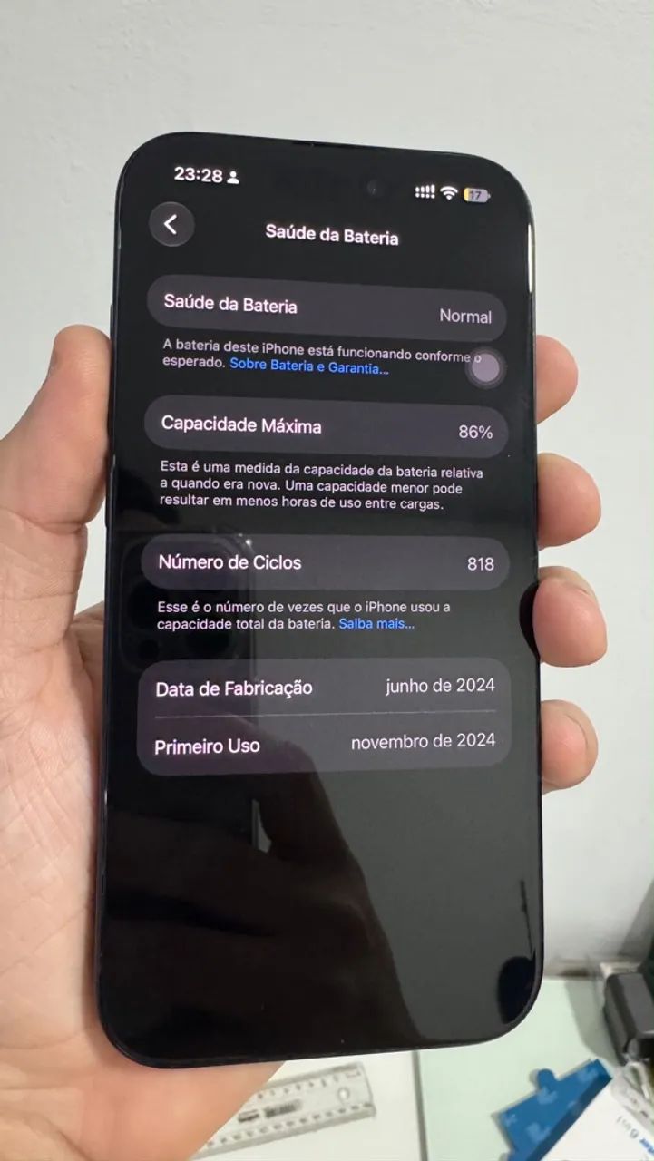 IPhone 15 Pro Azul 86% sem marcas - Foto 2