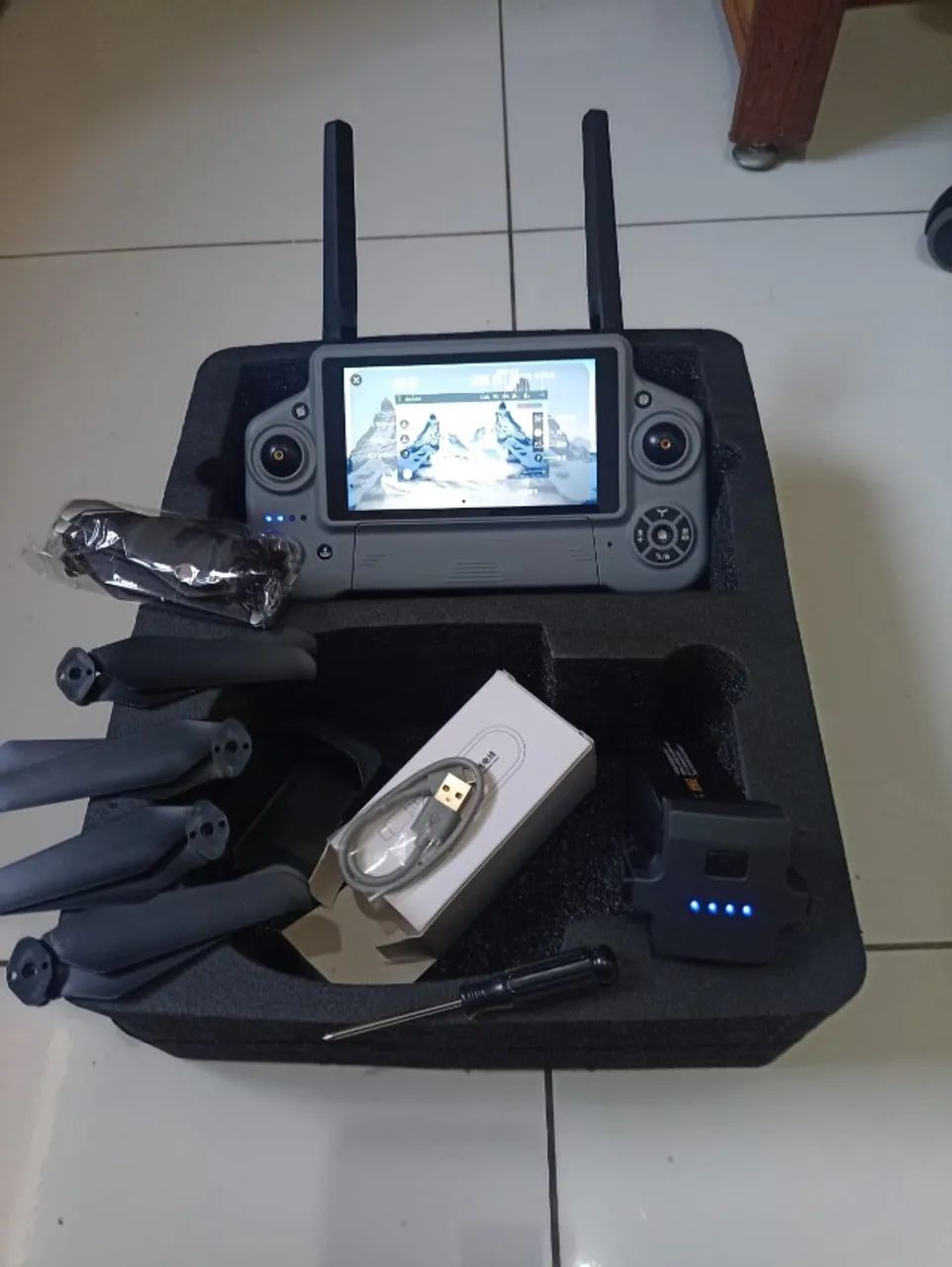Kit Original Drone Gn-514 Gps  Sem Drone (Usado) - Foto 3