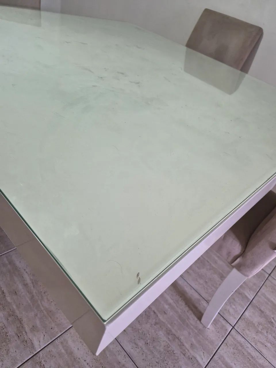 Mesa quadrada de vidro tok stok - Foto 4