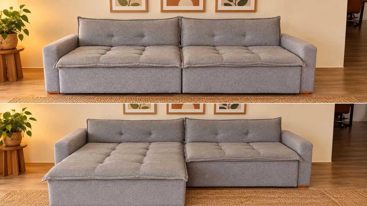 Sofá Cama de linho muito confortável - Foto 3