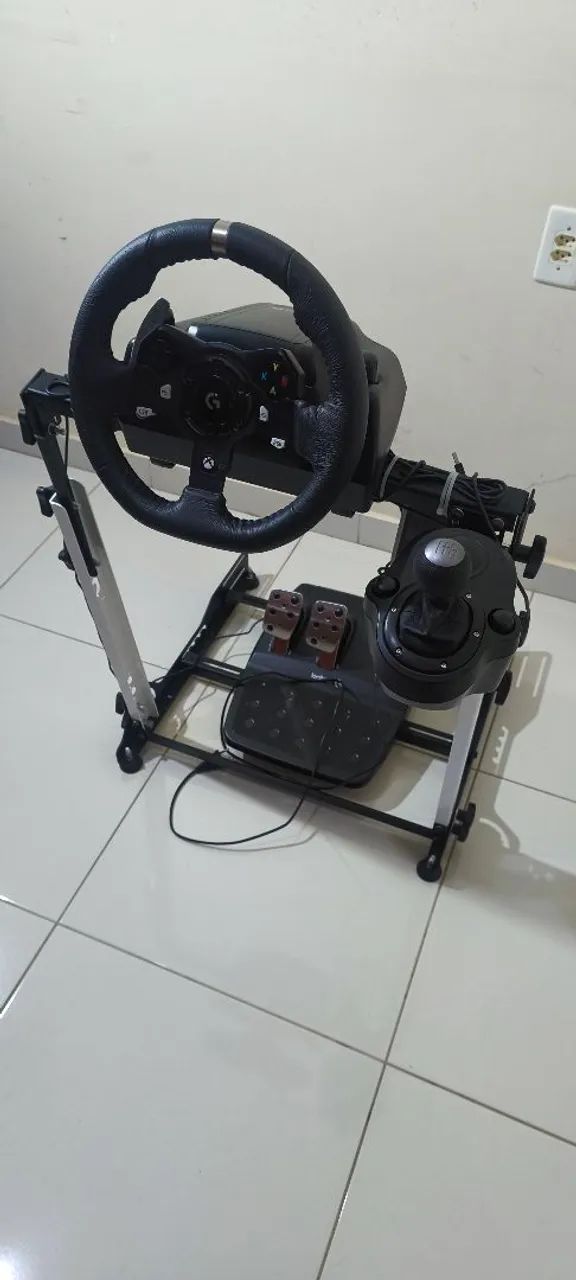  SETUP COMPLETO LOGITECH G920 COM CÂMBIO E SUPORTE - PRONTO PARA JOGAR 