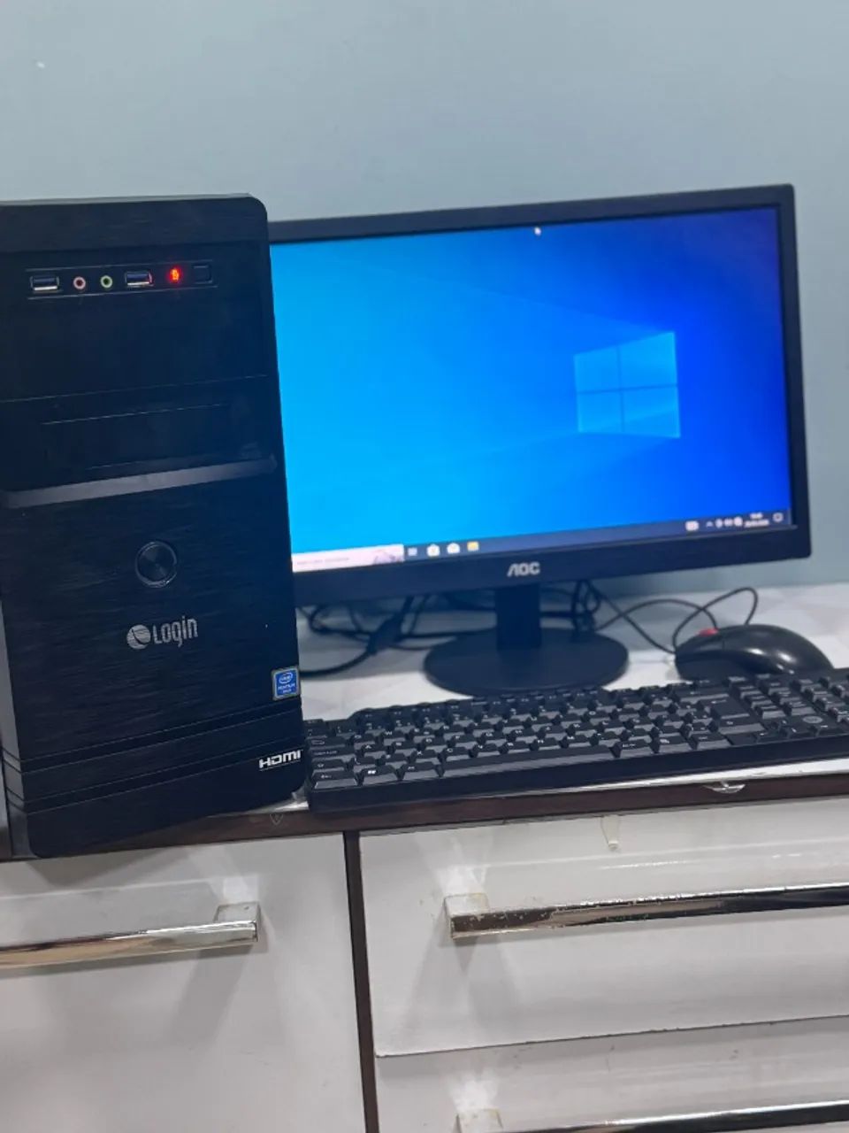 Computador Completo Core i3 + Windows 10 e Monitor   - Foto 3