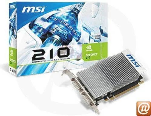Placa de Vídeo MSI NVIDIA GeForce 210 1GB DDR3 64BIT