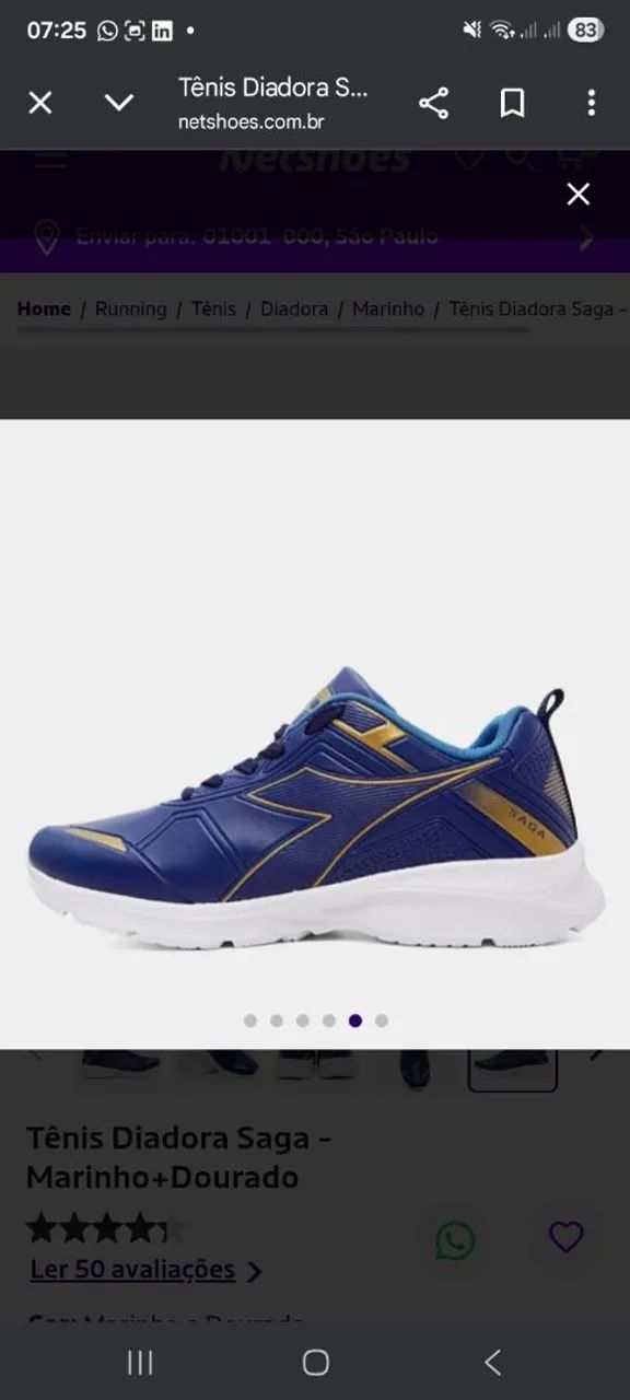 Tênis Diadora Saga N° 42 - Foto 5